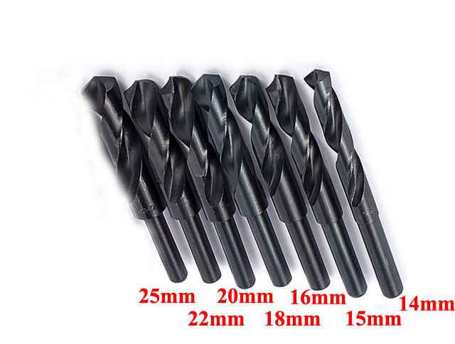 D08 ดอกสว่าน HSS ขนาดใหญ่ ก้านลด ชุด 14-25 mm 7 ดอก