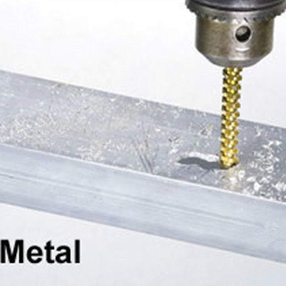 DS01 ดอกเจาะเลื่อย กัด สำหรับงานไม้ พลาสติก โลหะบาง ขนาด 3m/4m/5m/6m/6.5m/8m ยกชุด 6 ดอก