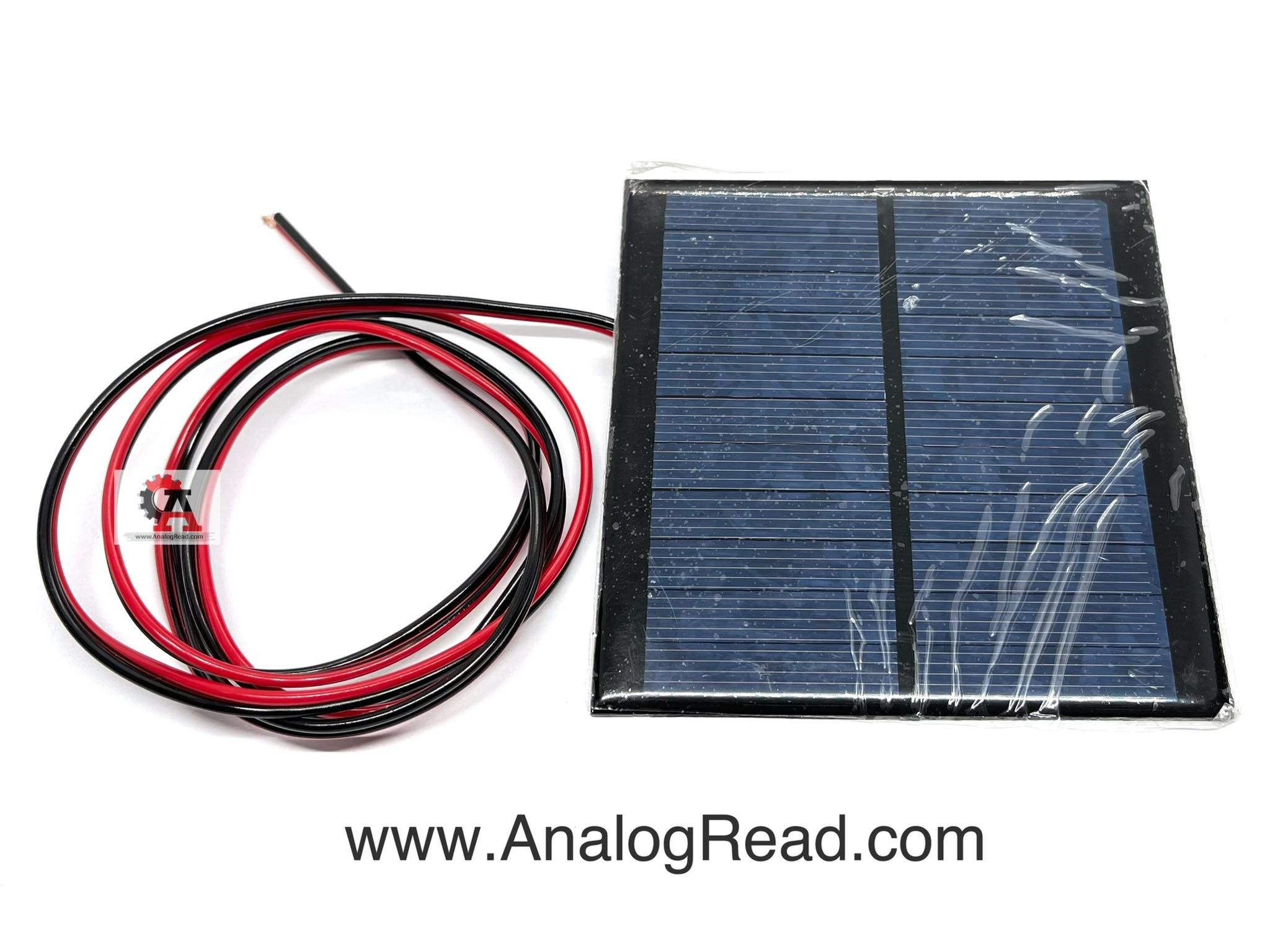 Solar Cell 5.5V 1W (พร้อมสายไฟ )