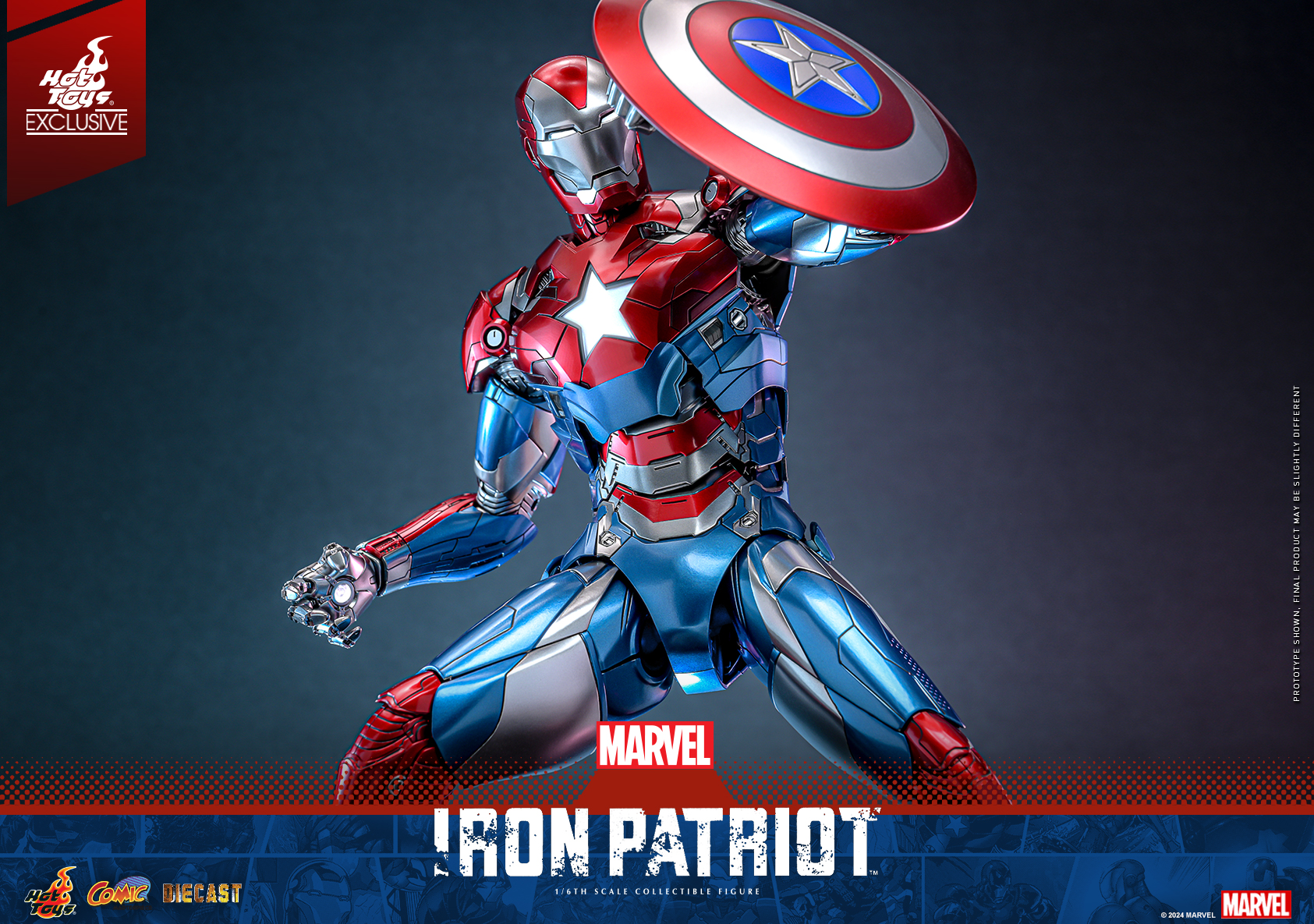 Hot Toys CMS021D68 Marvel Comics - Iron Patriot [Hot Toys Exclusive]