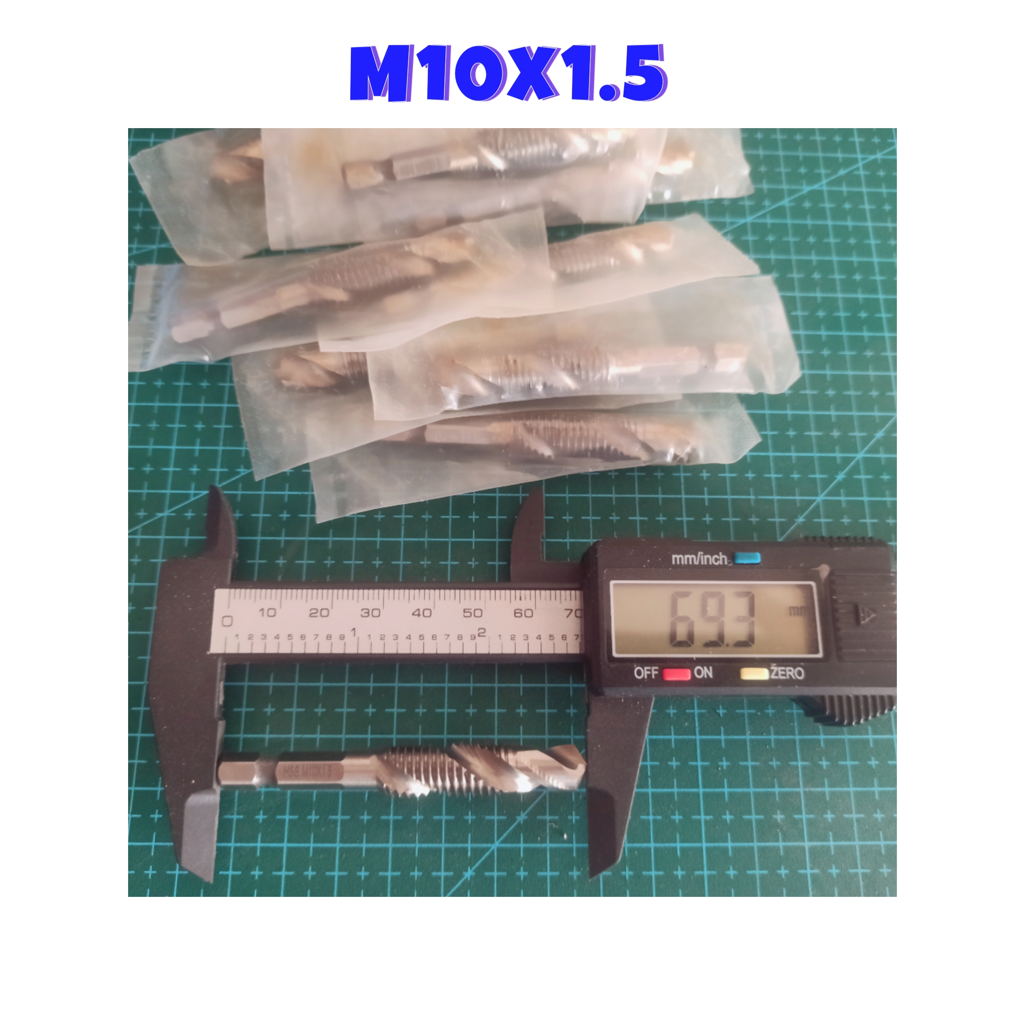 ดอกต๊าปเกลียว / ดอกเจาะสำหรับทำเกลียว HSS M10x1.5