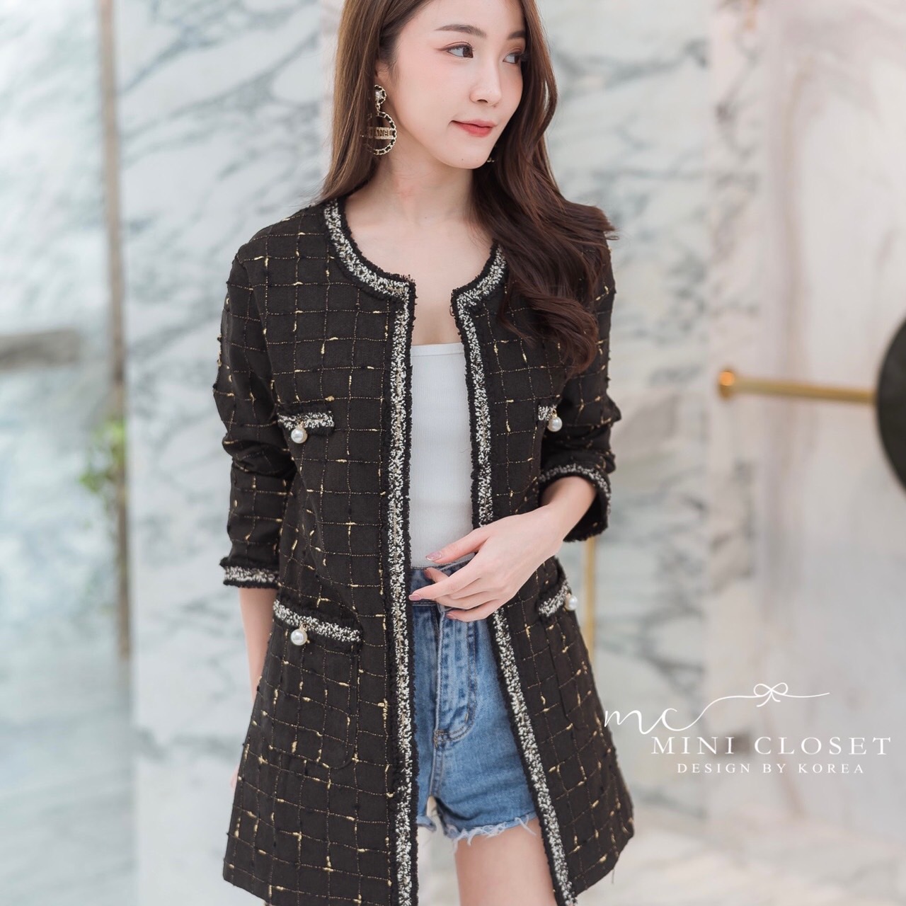 เสื้อคลุมยาวสไตล์เกาหลี