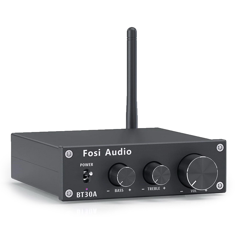 Fosi Audio BT30A Bluetooth Amplifier 2.1 Channel ชิป TPA3116D2 x2 ปรับ Bass Treble ได้ ประกันศูนย์ไทย