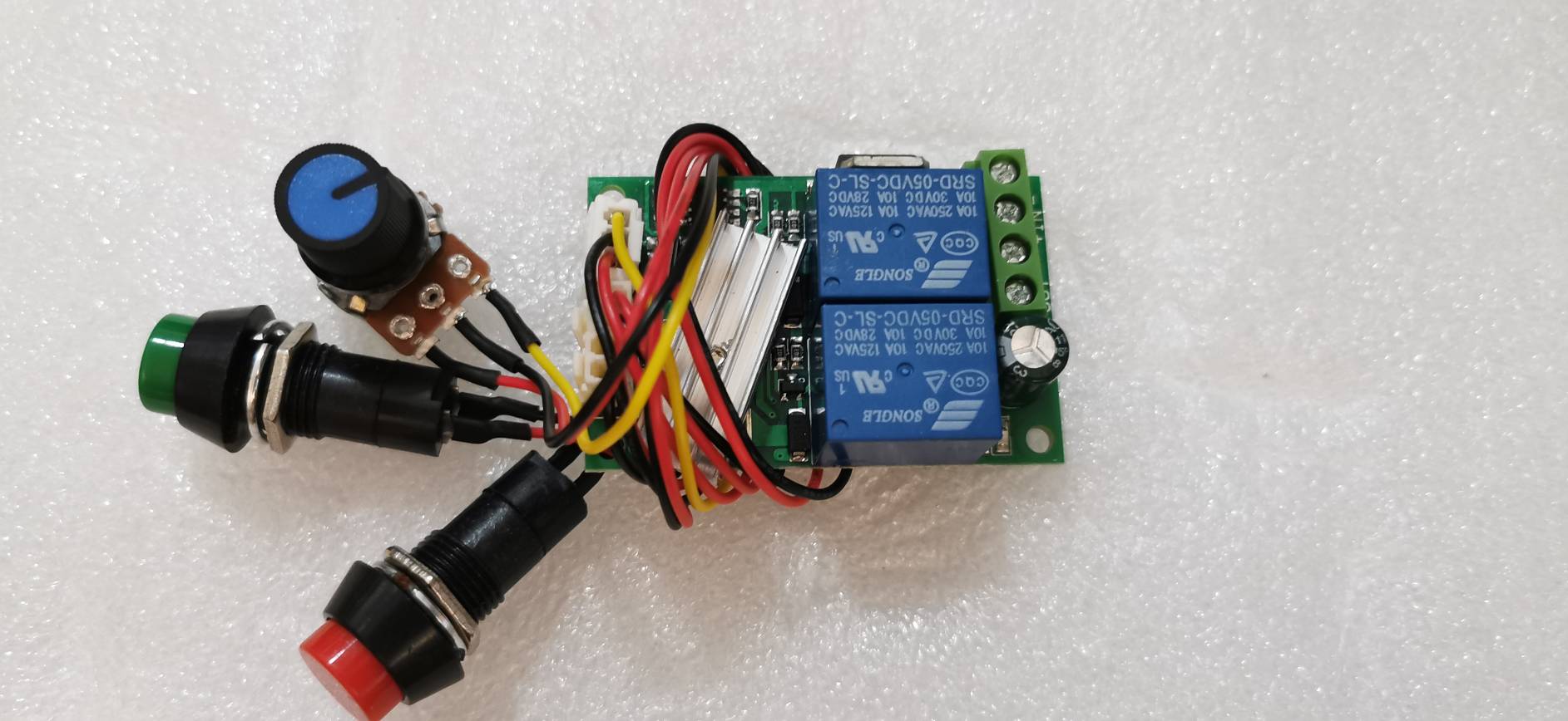 OT129 วงจรปรับรอบมอเตอร์ ปรับ ขวา ซ้ายได้ ใช้ไฟ DC 6-12-24DC 10A