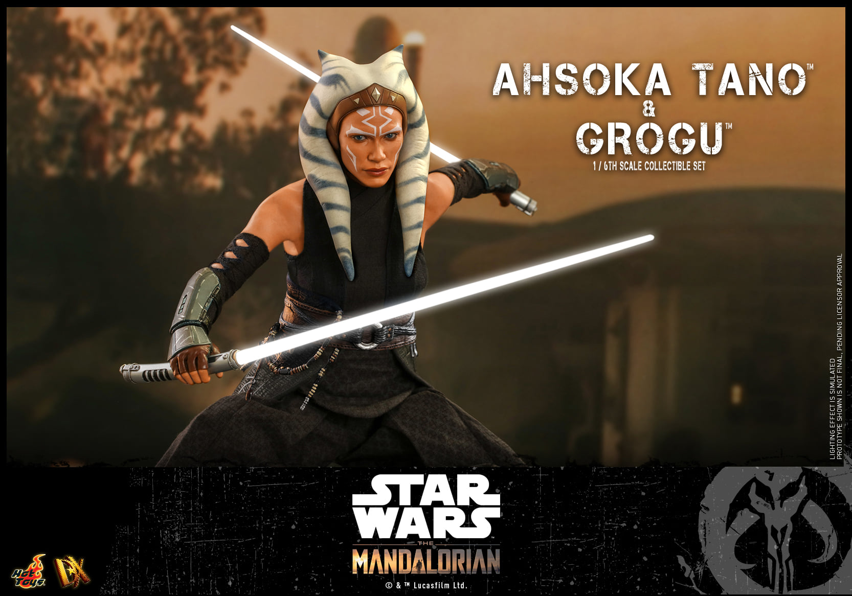 Hot Toys DX21 1/6 Star Wars™: The Mandalorian™ - Ahsoka Tano & Grogu™