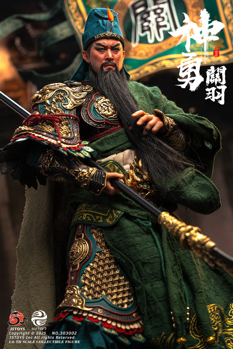 303TOYS x JSTOYS NO.303002 THREE KINDOMS - Mighty Guan Yu Yun Chang (Exclusive Edition)