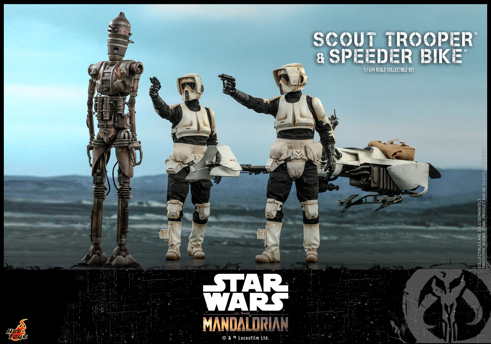 Hot Toys TMS017 The Mandalorian 1/6 Scout Trooper and Speeder Bike