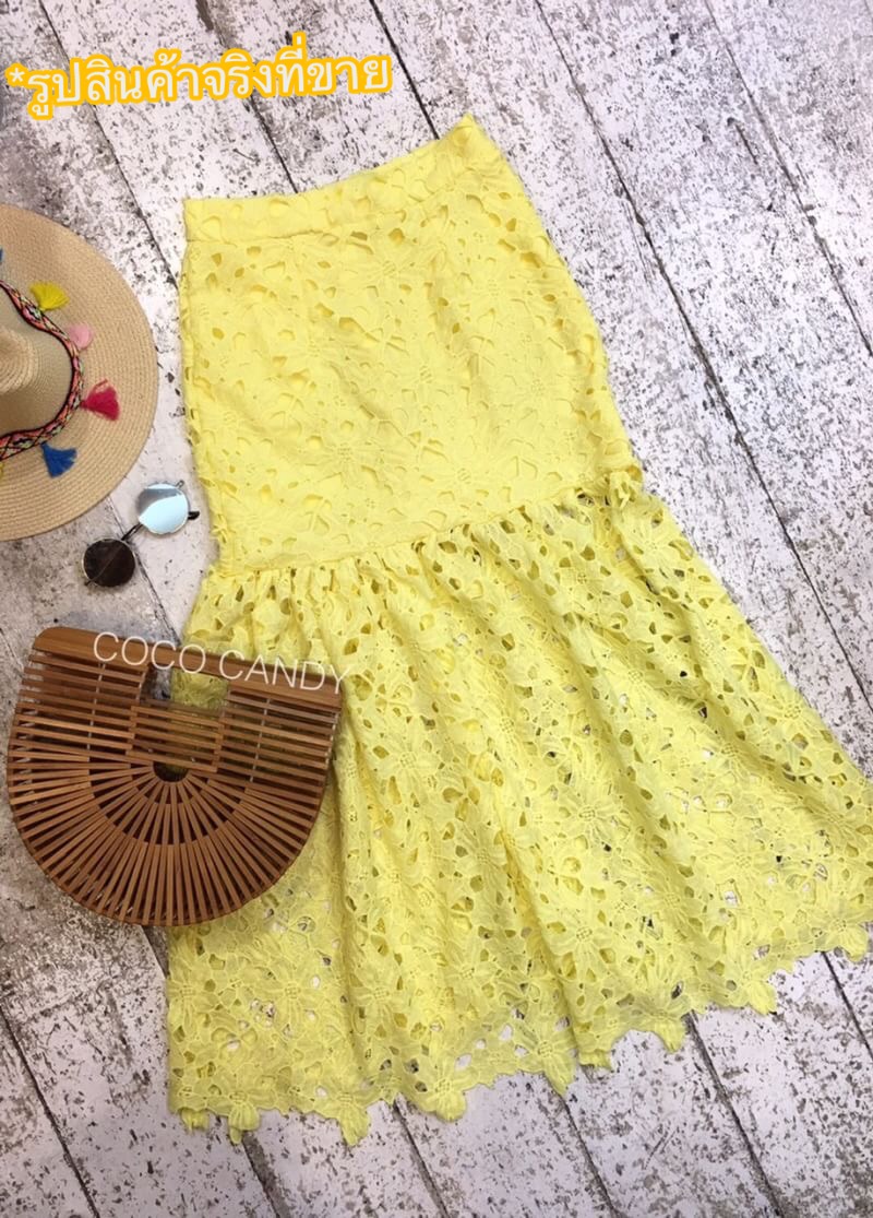 Lace Maxi Mermaid Skirt กระโปรงยาวทรงเมอร์เมดเข้ารูปช่วงเอวกับสะโพกปล่อยชายยาวสวย เนื้อลูกไม้อย่างดีเนื้อหนาสวยมากด้านในบุซับในเนื้อผ้ายืดนิดๆทรงสวยมากฮ้าฟ เกาหลีฮิตมาก มันแมชกับเสื้อผ้าสวยลุคหรูขึ้นทันที ต้องมีนะค้าจับจองด่วนจ้ามีให้เลือก2 สีจ้า