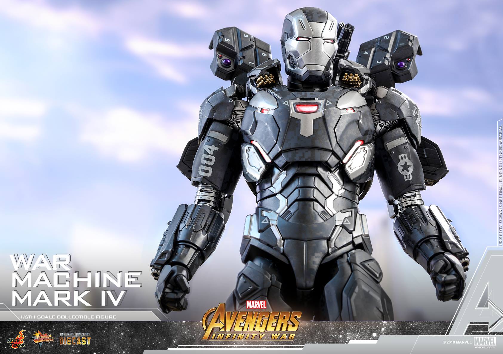 Hot Toys MMS499D26 AVENGERS: INFINITY WAR - WAR MACHINE MARK IV
