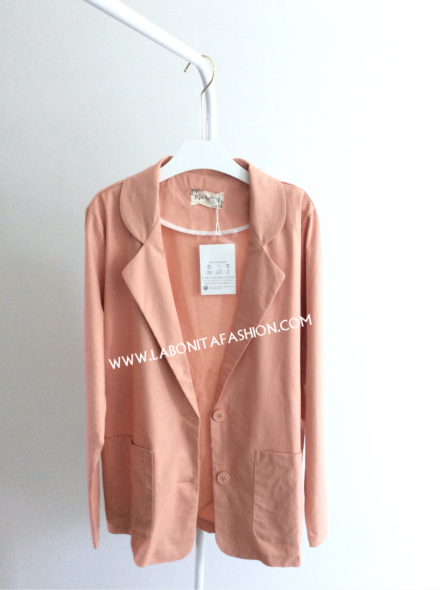 Blazer เบลเซอร์ เสื้อสูทสไตล์เกาหลี ทรงสวยผ้าลินินรีดง่าย