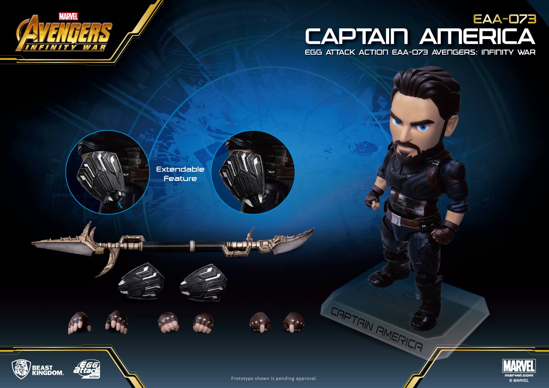 Beast Kingdom EAA073 Avengers: Infinity War - Captain America