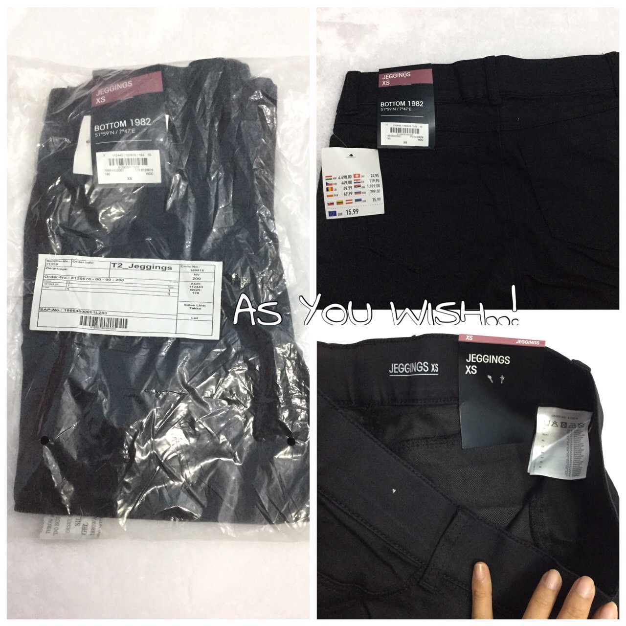 กางเกงยีนส์สีดำ กางเกงยีนส์เข้ารูปทรงสวย