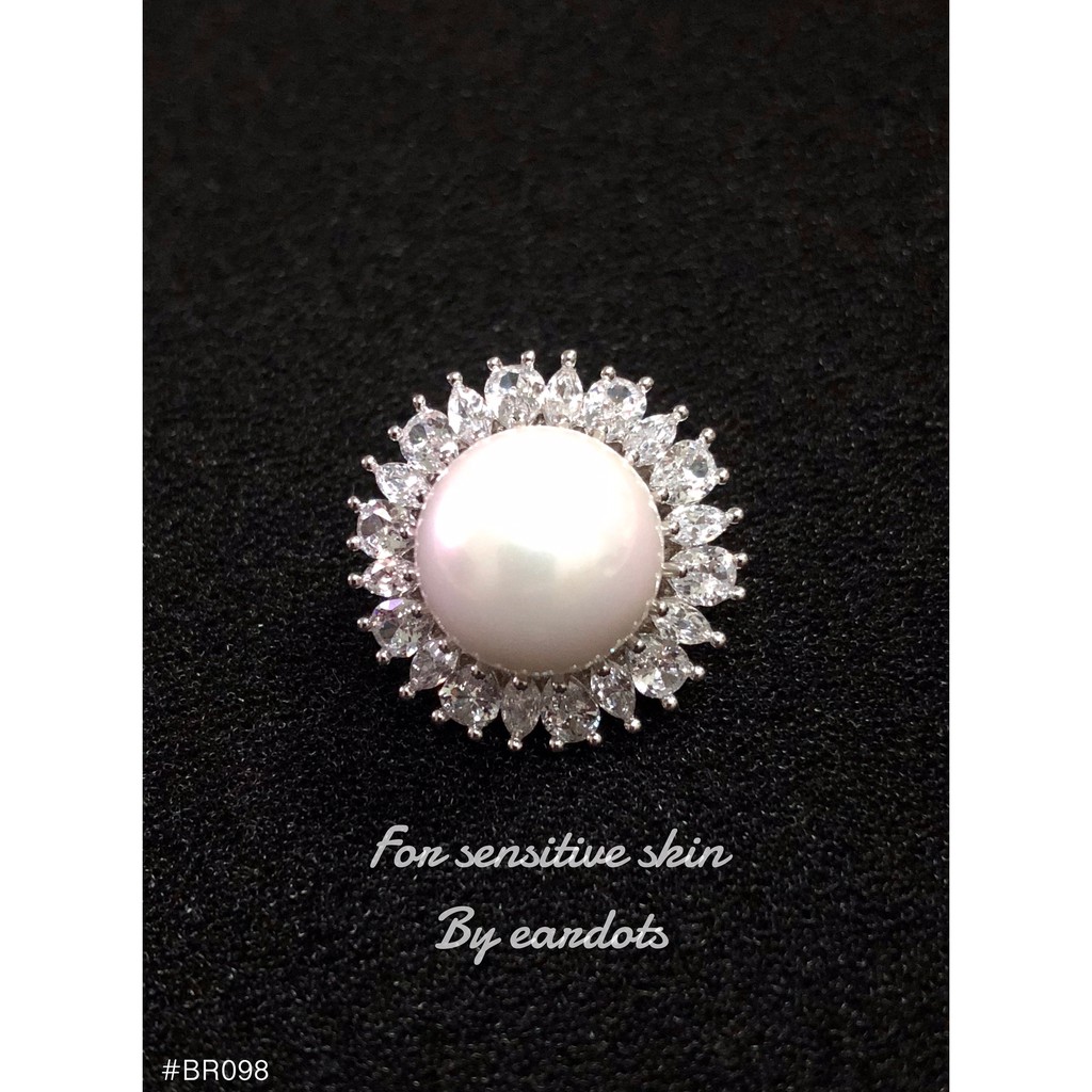 เช็มกลัดสวยหรู ขนาดเล็ก Snowpearl