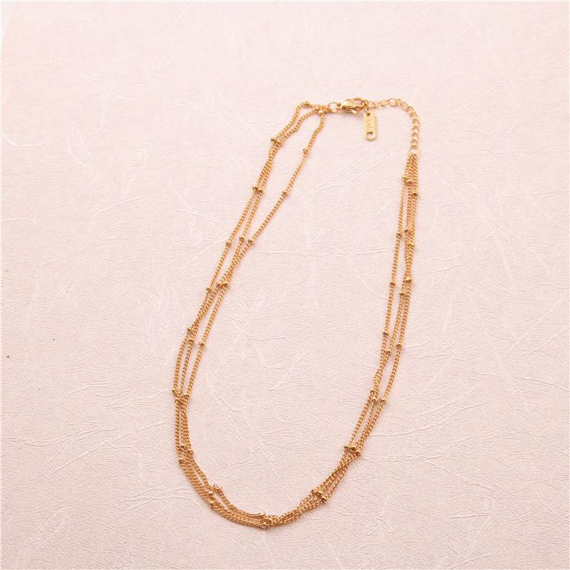 “เช็คสินค้าทัก line ก่อนโอนนะคะ”สร้อยคอสำหรับผิวแพ้ง่าย สร้อยคอโชคเกอร์ Lacez Gold_NT247C