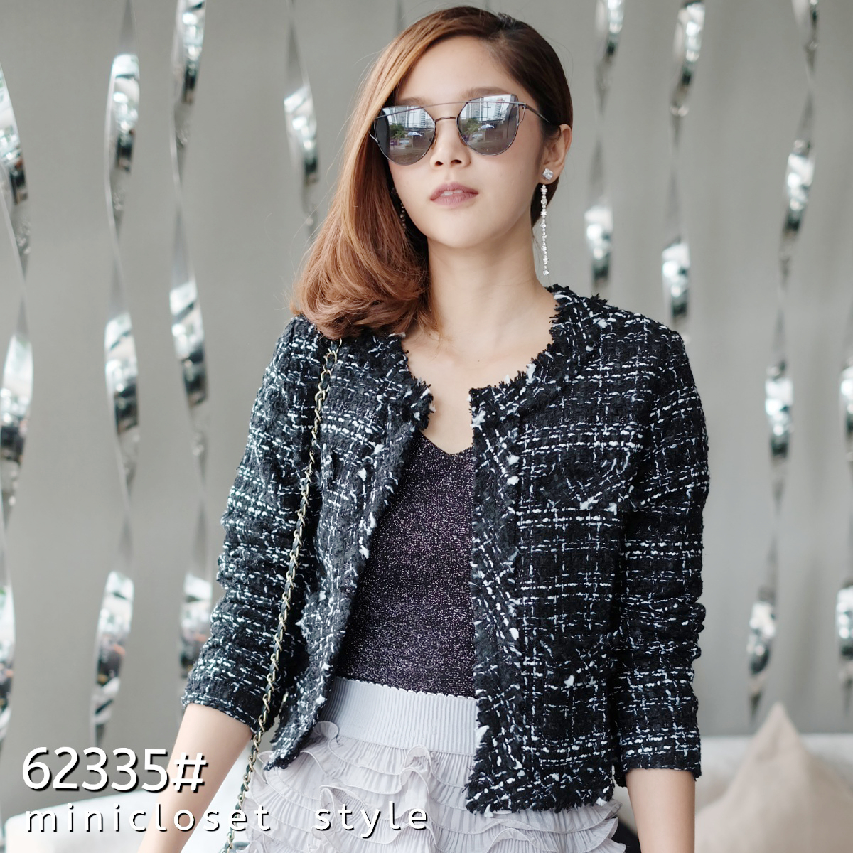 งานเสื้อคลุมพรีเมี่ยมขนาดพอดีตัว ใส่ทำงานได้ ใส่เที่ยวเริ่ด ใส่คลุมเบาๆ เกาหลี ญี่ปุ่น เริ่ด ได้ลุคไฮโซ คลุมไหล่เก๋ๆ