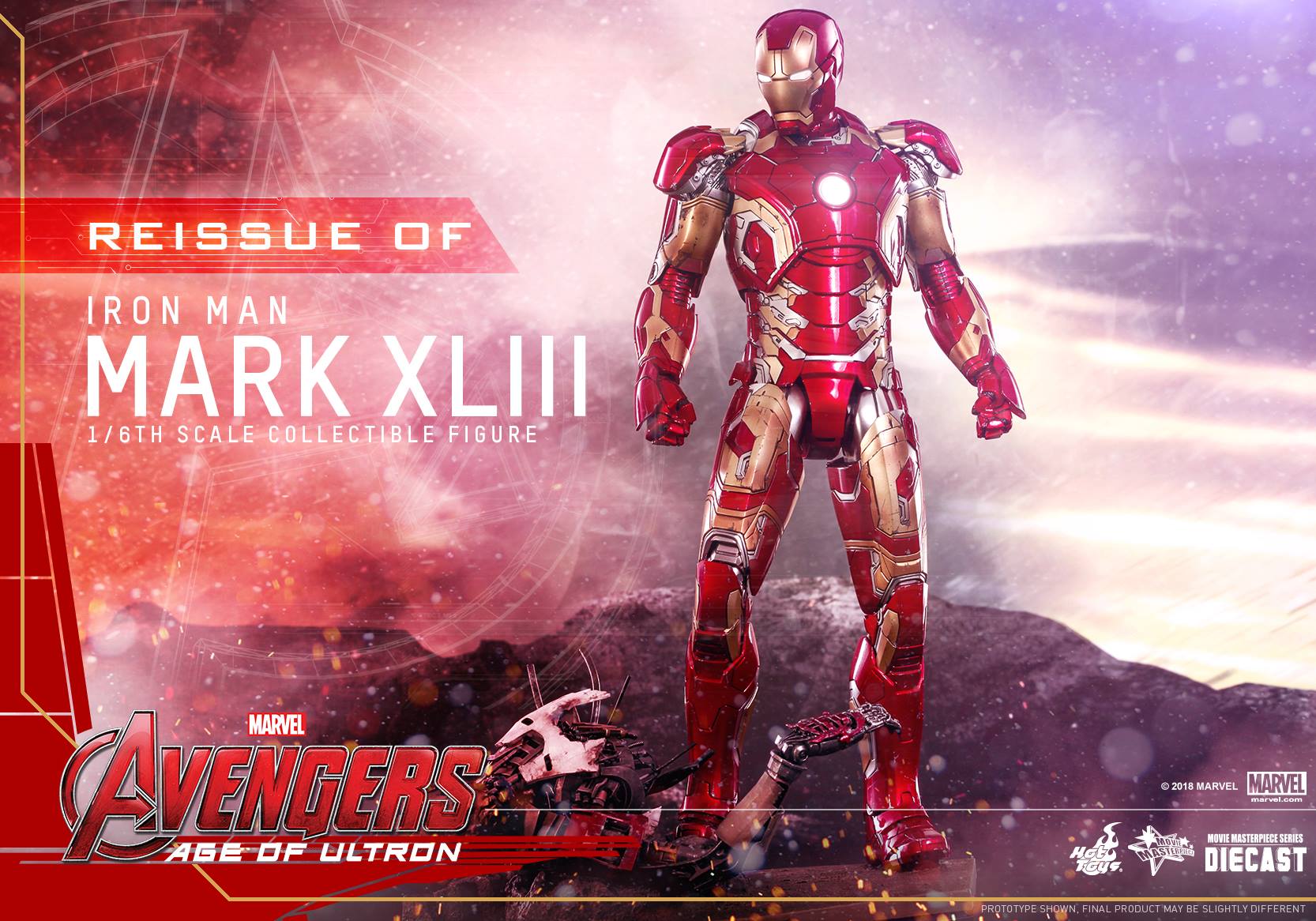 Hot Toys MMS278D09 AVENGERS AGE OF ULTRON - MARK XLIII (RE)
