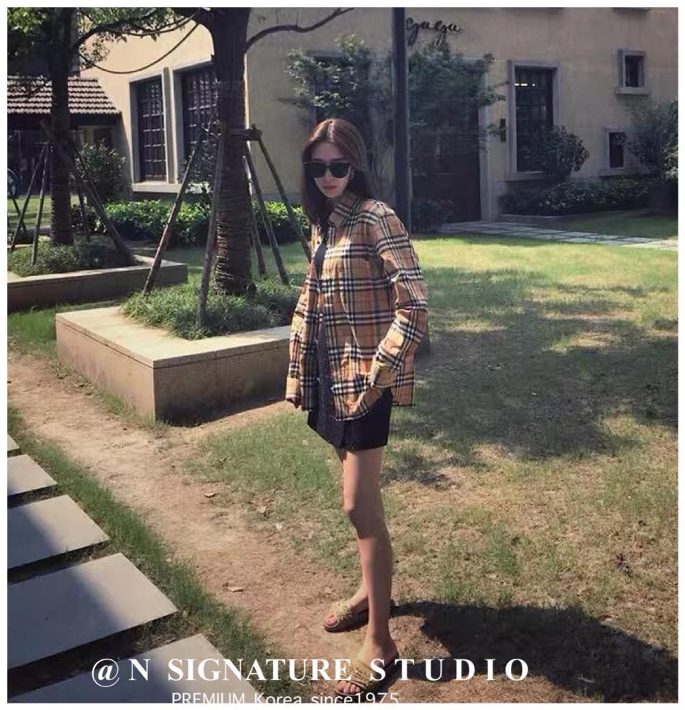 เสื้อเชิ้ตลายสก๊อตสไตล์BB