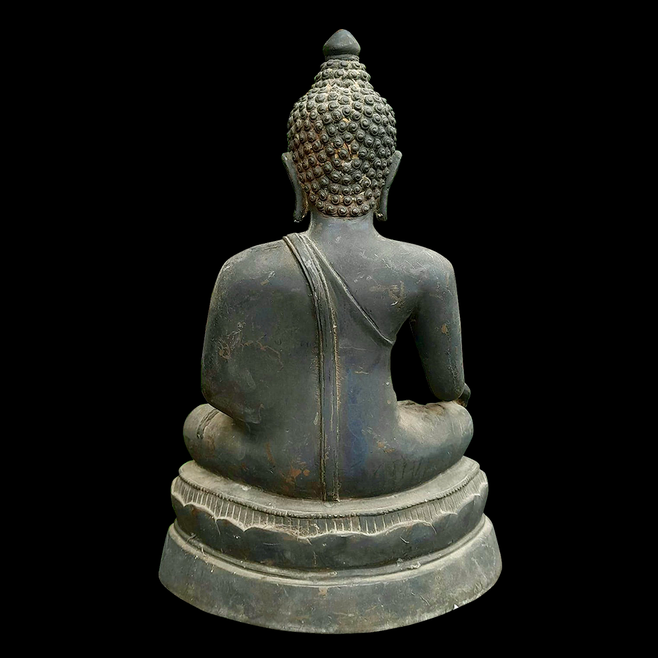 พระพุทธรูปเชียงแสน สิงห์หนึ่ง อายุ100ปี หน้าตัก9นิ้ว ปางมารวิชัย