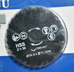 DG08 ชุดใบตัด ขนาด 55 มิล ตัดไม้/กระเบื้อง/เหล็ก พร้อมแกน 6 มิลแปลงใส่สว่าน