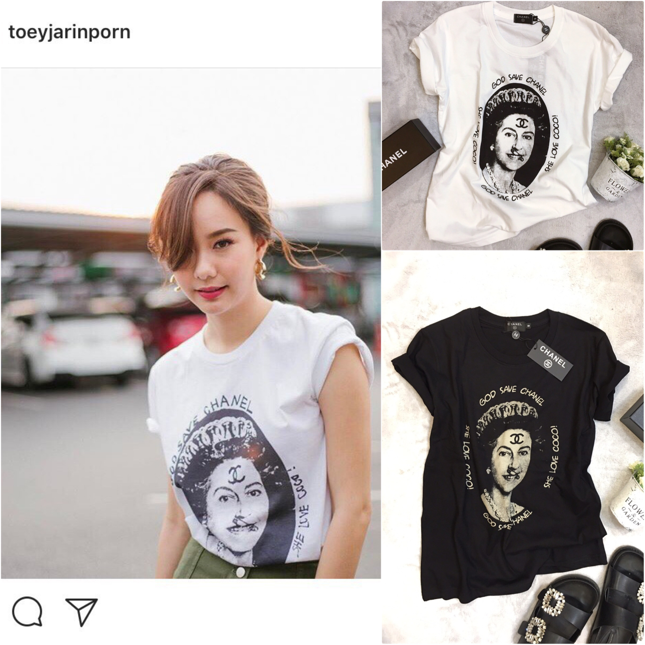 *ถึงสิ้น"เดือนสิงหาคม"นี้เท่านั้น เสื้อยืด Chanel สกรีนลาย งานใหม่ งานป้ายครบ ใหม่ล่าสุด เลยจ้าาา งานดีสุดๆ งานสกรีนฝังลงเนื้อผ้าเนี้ยบอย่างดี ผ้า cotton แท้ 100%