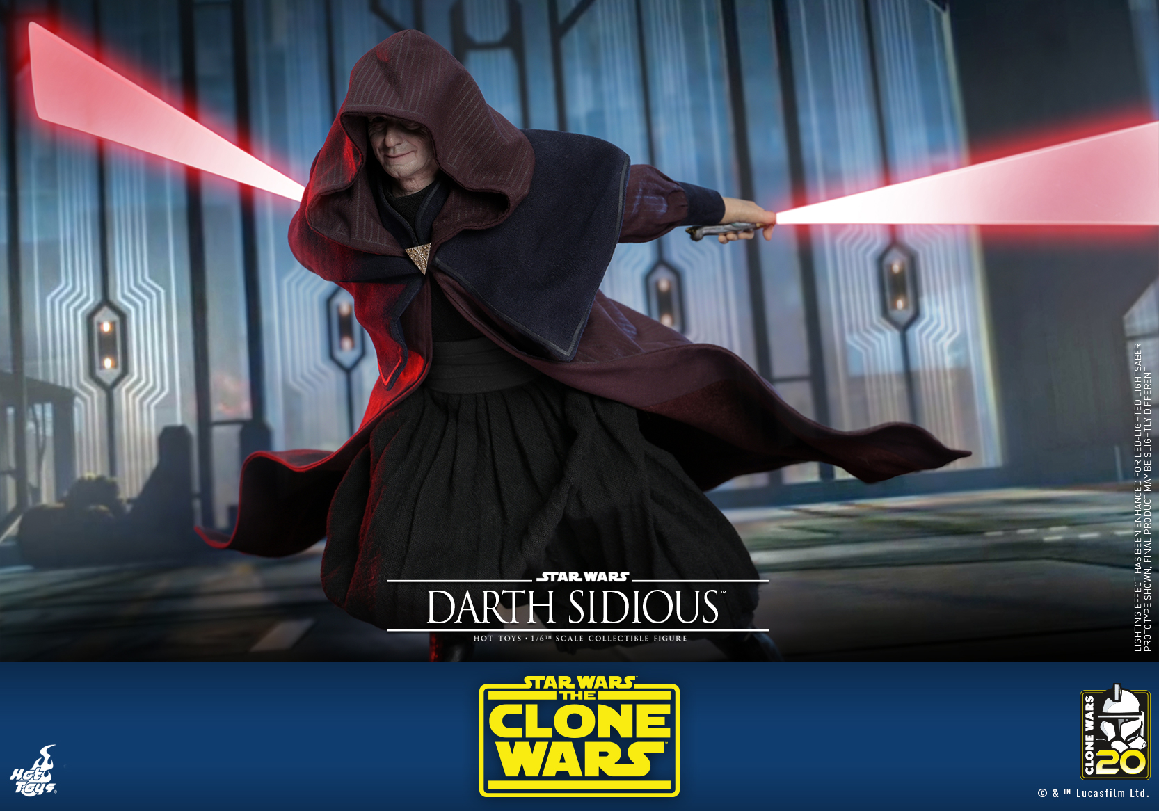 Hot Toys TMS102 1/6 Star Wars: The Clone Wars™ - Darth Sidious™