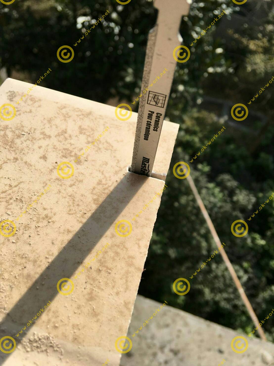 SW06 ใบเลื่อยเพชร ยาว 10 cm แบบเสียบ ชุด 3 ใบ สำหรับงาน กระเบื้อง กระจก แกรนิตโต้