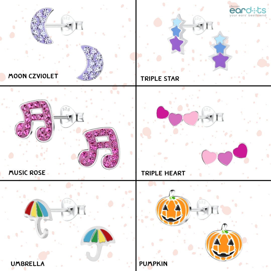 “เช็คสินค้าทัก line ก่อนโอนนะคะ”ต่างหูเงินแท้ 92.5% สำหรับเด็ก ผิวแพ่ง่าย พร้อมแป้นตันสีชมพู ไม่ทิ่มหลังหู