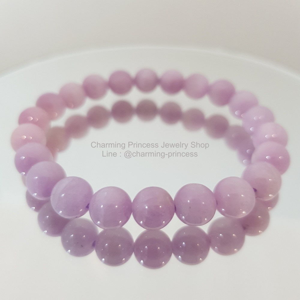 Kunzite คุนไซต์ หรือ คันไซต์ เกรด AAA 8 มม