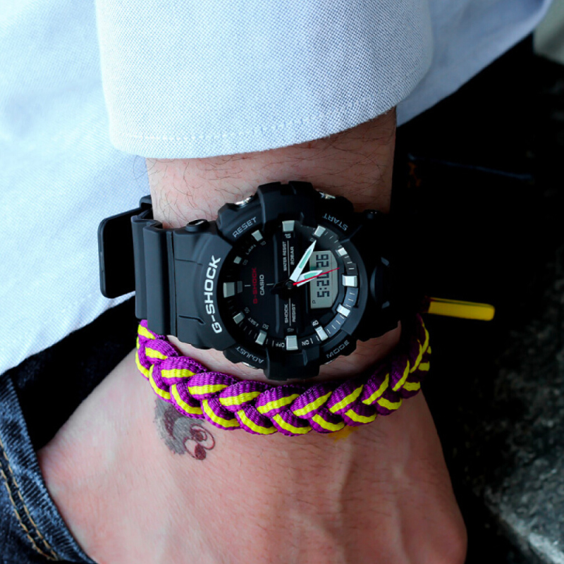 Casio G-shock Anglog-Digital นาฬิกาข้อมือชาย สายเรซิ่น รุ่น GA-800 Series GA-800-1A GA-800-4A