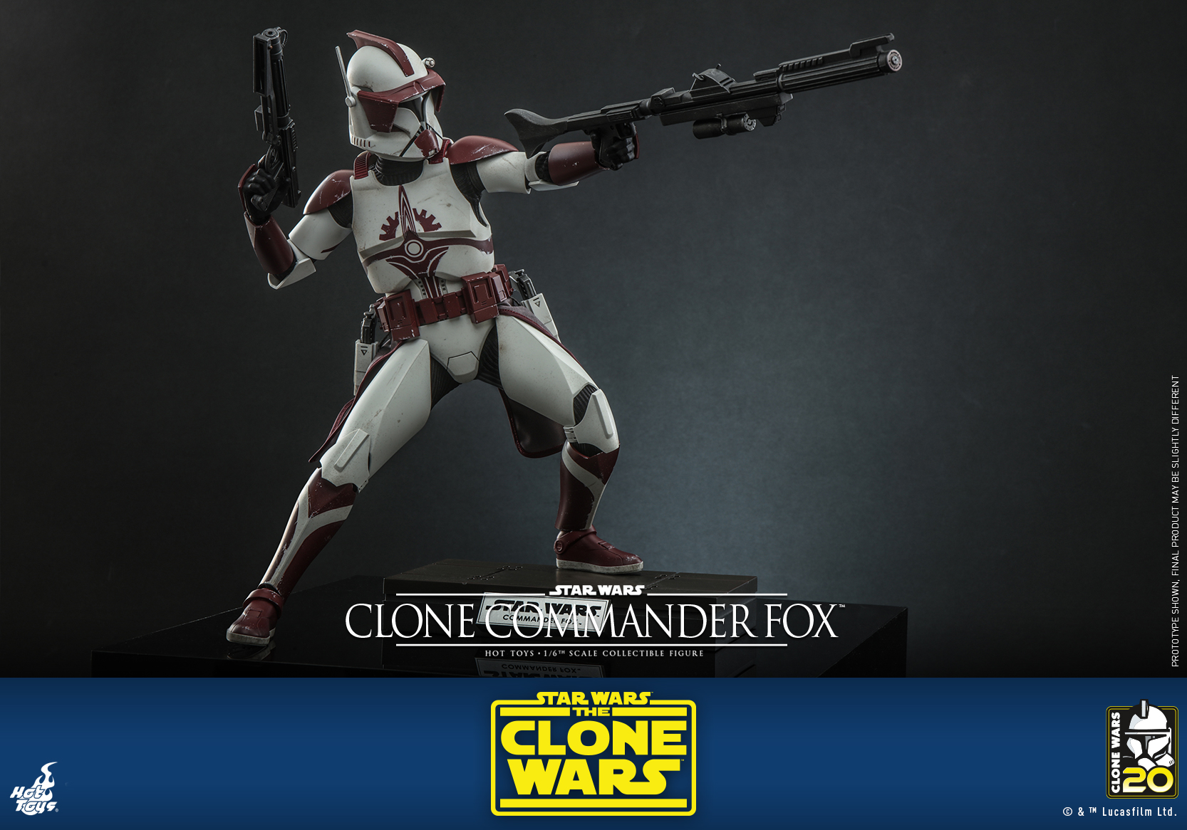 Hot Toys TMS103 1/6 Star Wars: The Clone Wars™ - Clone Commander Fox™