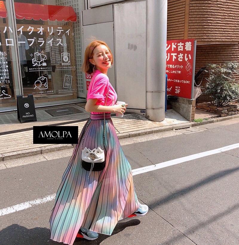 กระโปรง Gucci สีพาสเทล