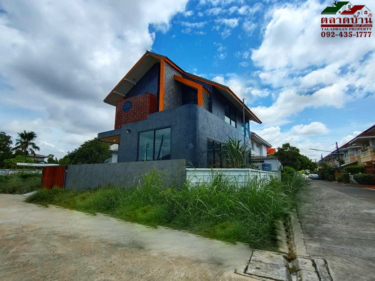 บ้านเดี่ยว บ้านปรารถนาพาวิลเลี่ยน พระราม 5-นครอินทร์ ราชพฤกษ์ หลังมุม 2 ชั้น 56.7 ตร.ว. ใหม่ สไตล์โมเดิร์น ใกล้ตลาดพระราม 5 เด่นหล้า