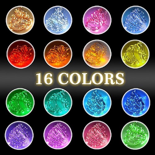 ไฟเส้น Led 5 เมตร ใส่ถ่านAA มีไฟกระพริบปรับได้ 16 แบบ