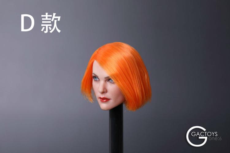 GACTOYS GC019A,C,D,E,F European and American Cold Female Head