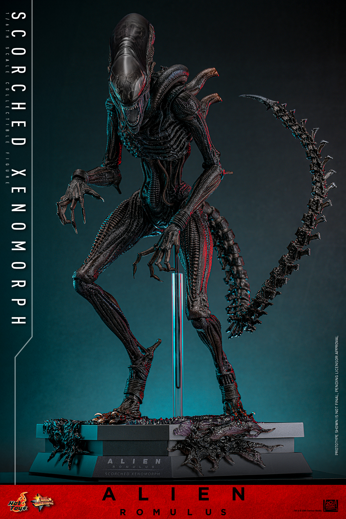 Hot Toys MMS784 Alien: Romulus - Scorched Xenomorph