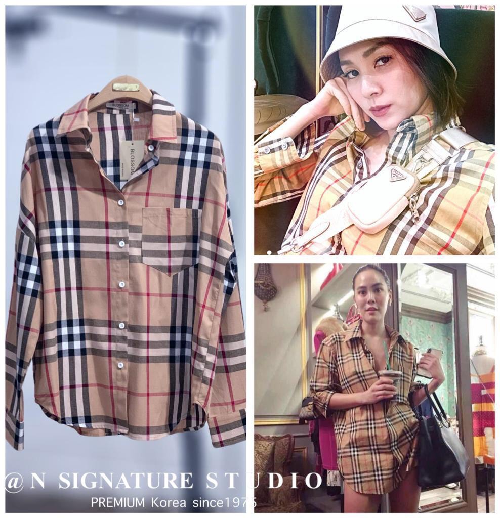 เสื้อเชิ้ตลายสก๊อตสไตล์BB