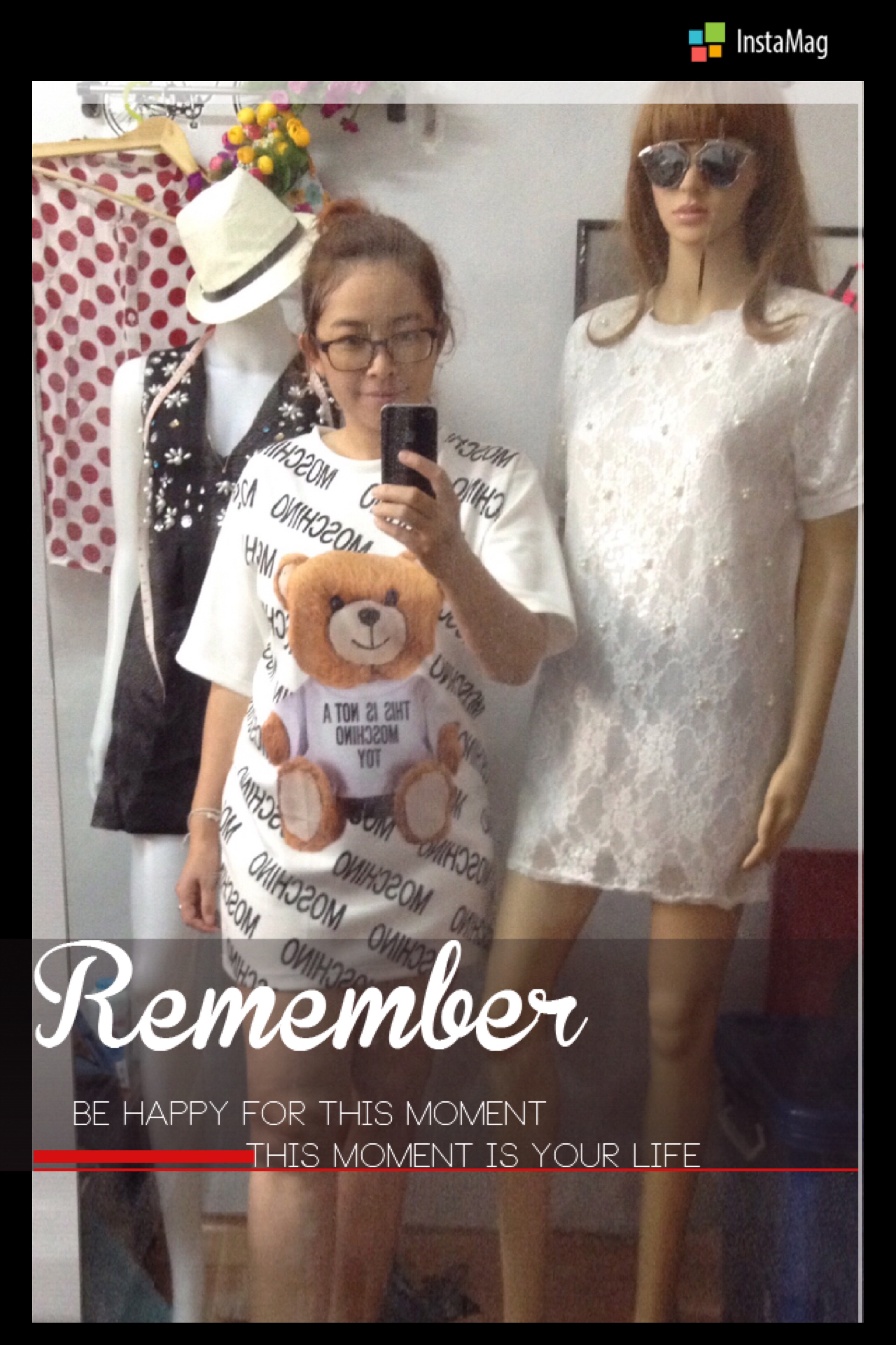 New!! MOSCHINO BEAR เสื้อยืดตัวยาว/minidress