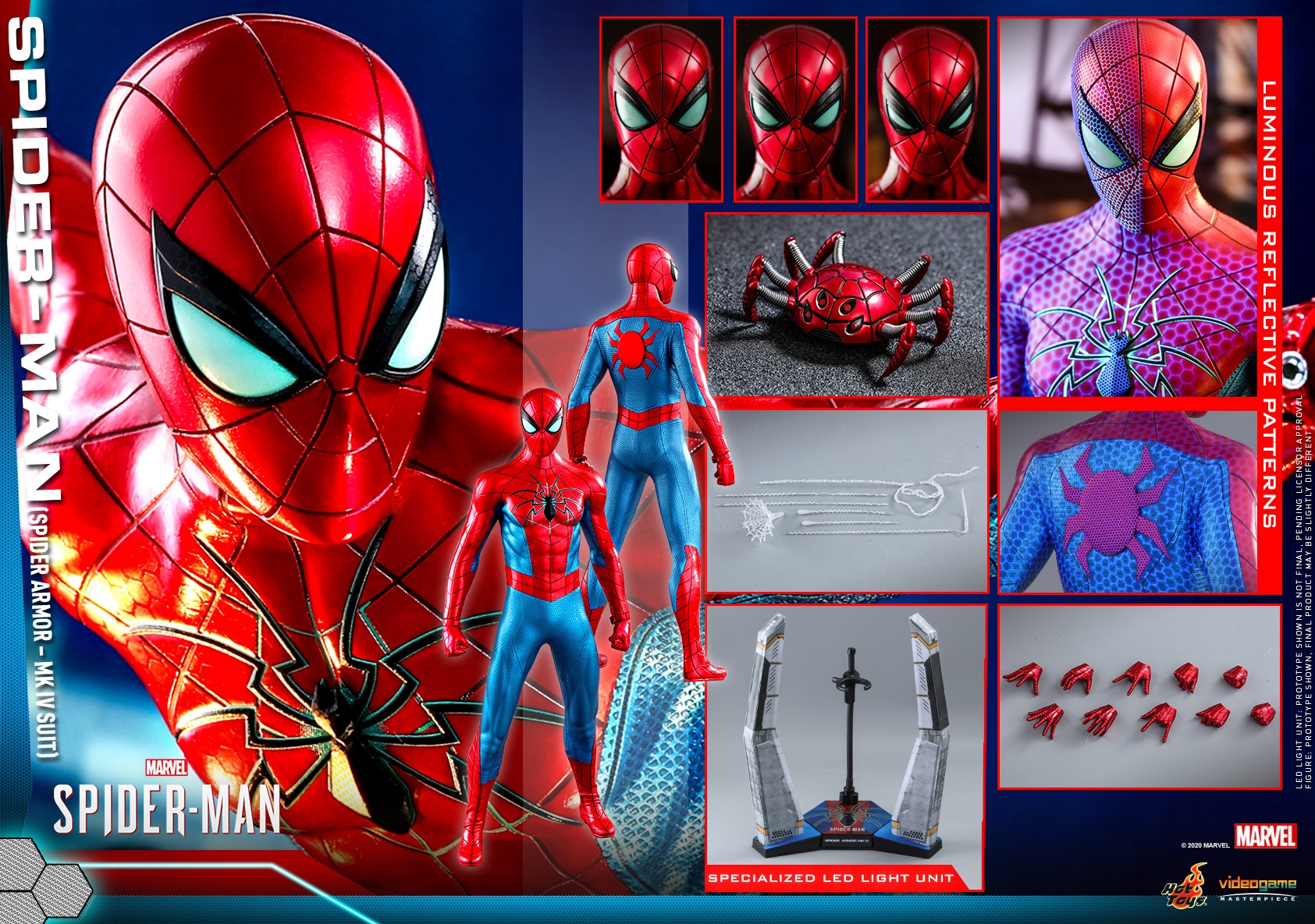 Hot Toys VGM43 Marvel's Spider-Man 1/6 Spider-Man (Spider Armor - MK IV Suit)