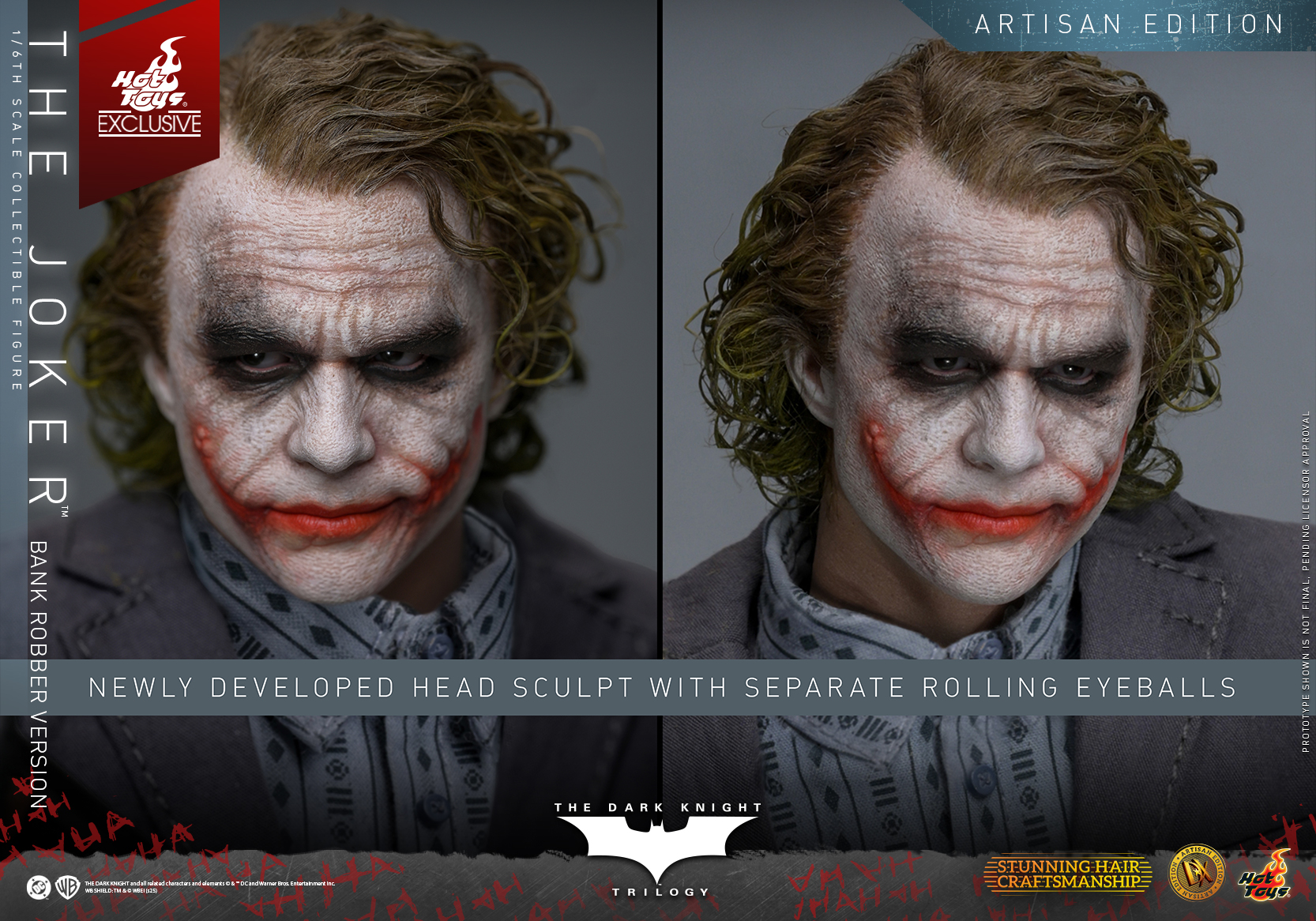 Hot Toys DX51AE The Dark Knight Trilogy - The Joker (Bank Robber Version) (Artisan Edition) [Hot Toys Exclusive]