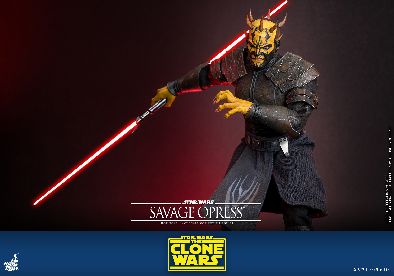 Hot Toys TMS136 Star Wars: The Clone Wars - Savage Opress