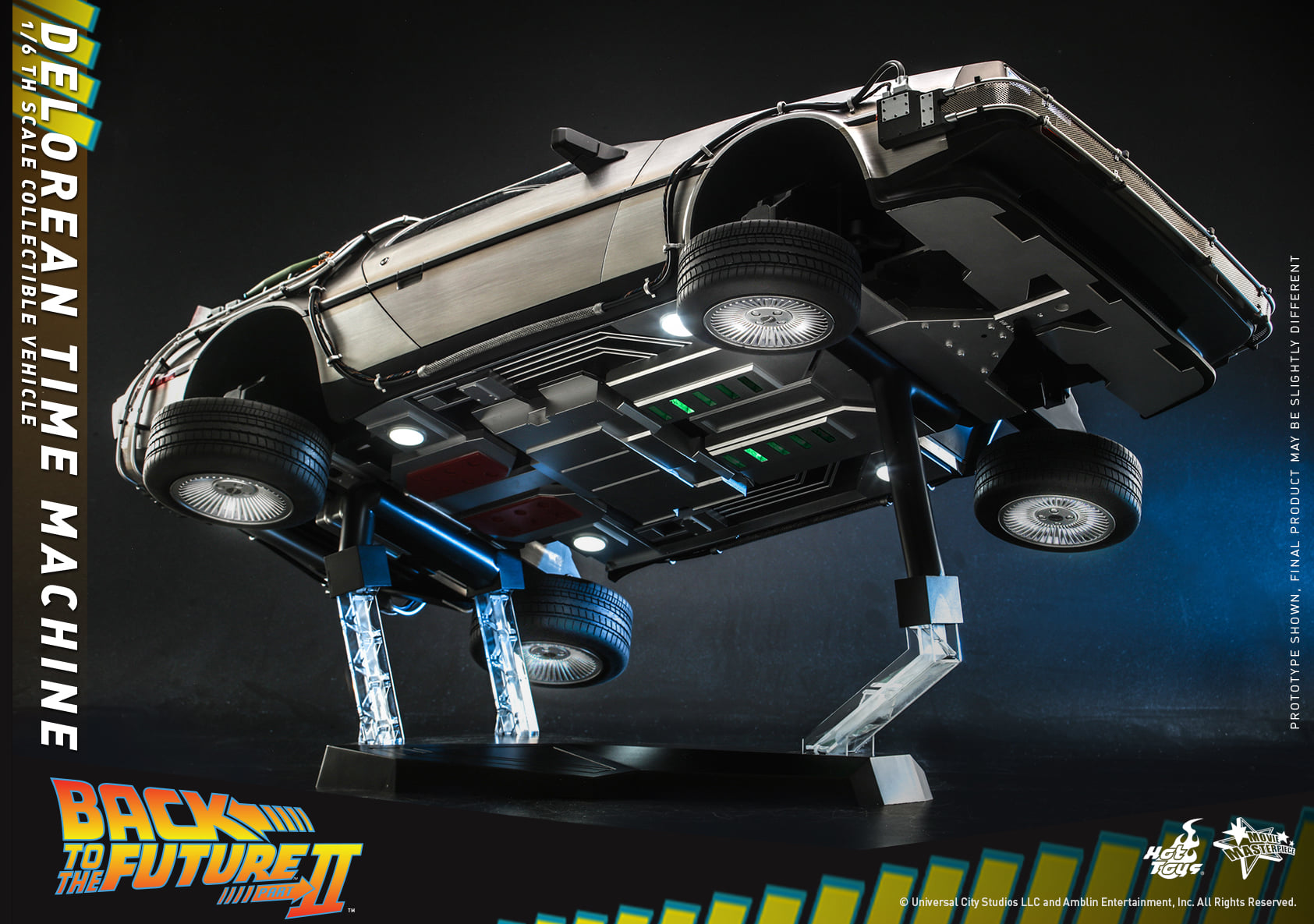 Hot Toys MMS636 1/6 Back to the Future II - DeLorean Time Machine