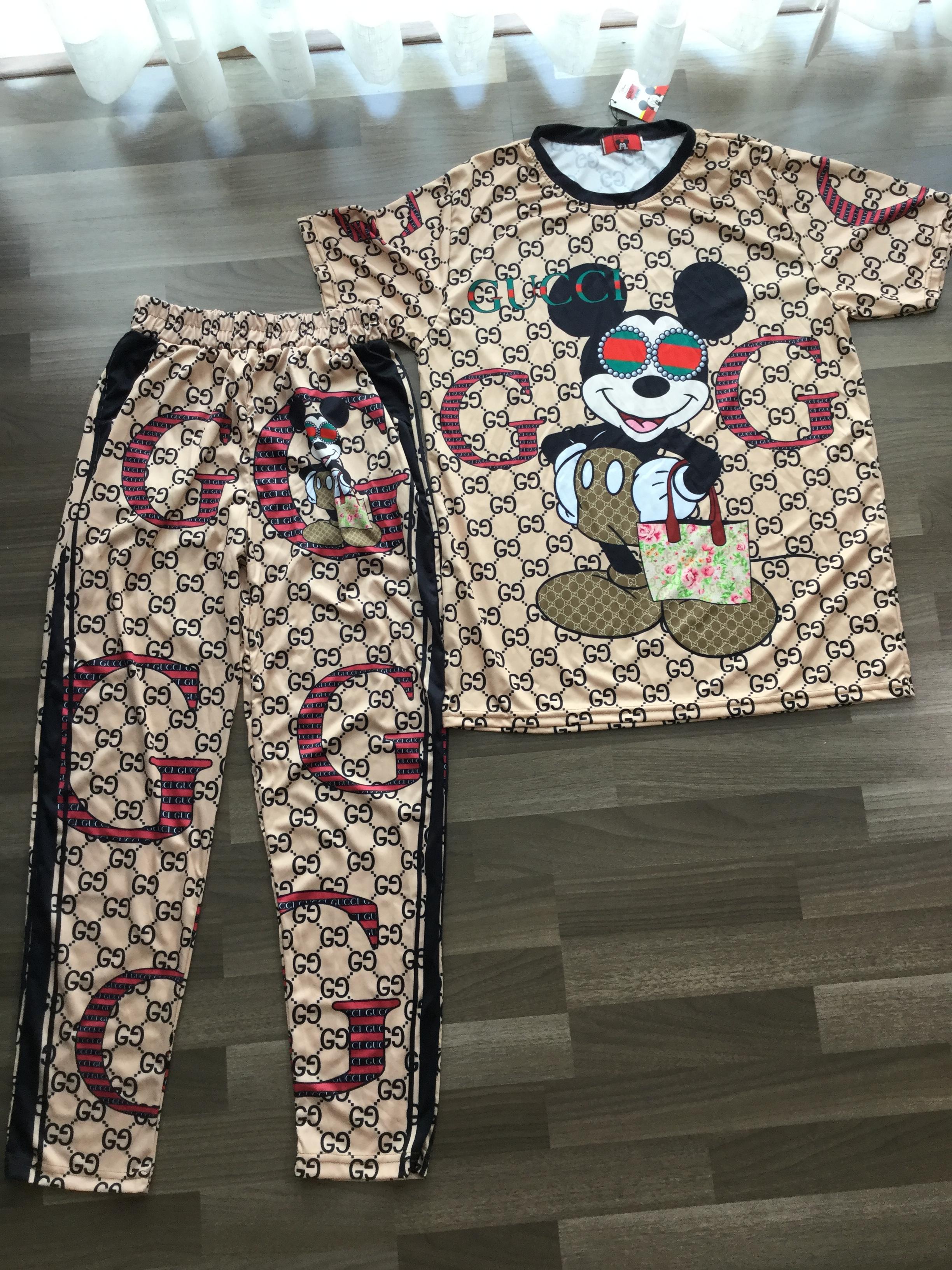 ชุดเซตGUCCI สกรีนลายมิกกี้เมาส์