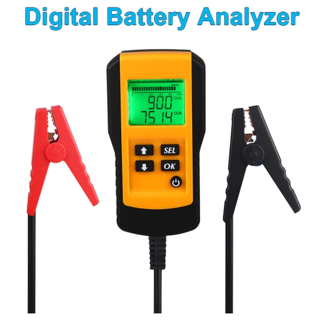 ADE07 เครื่องวัดประสิทธิภาพแบตเตอรี่ 12V แบตน้ำกรด กึ่งแห้ง แบตเจล