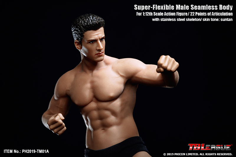 TBLeague PH2019-TM01A PH2019-TM02A 1/12 Super Flexible Male Seamless Body