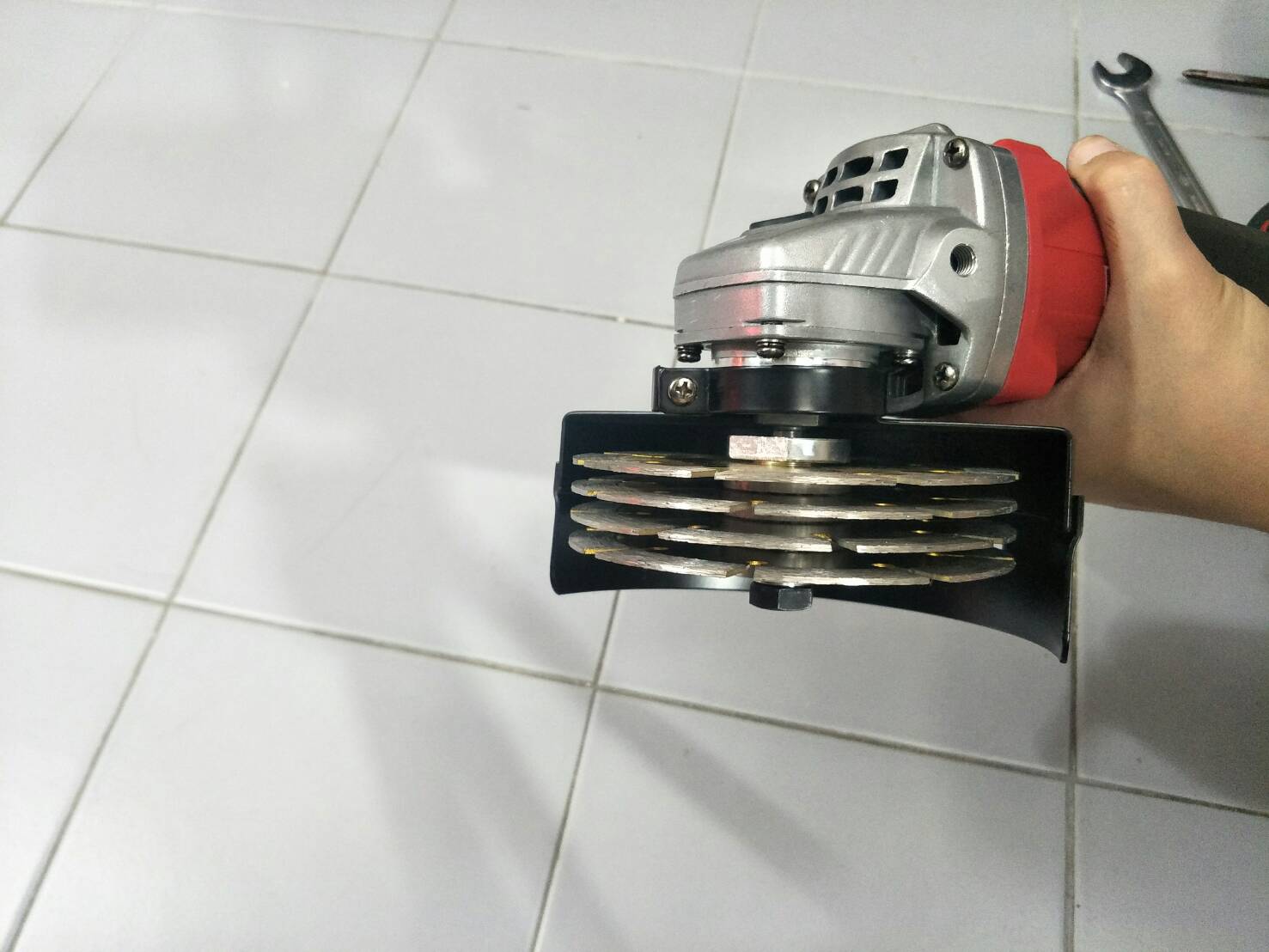 G14 ชุดแปลงหินเจียรเป็น เครื่องเซาะร่องสายไฟ เซาะร่องคอนกรีต พร้อมใบตัด