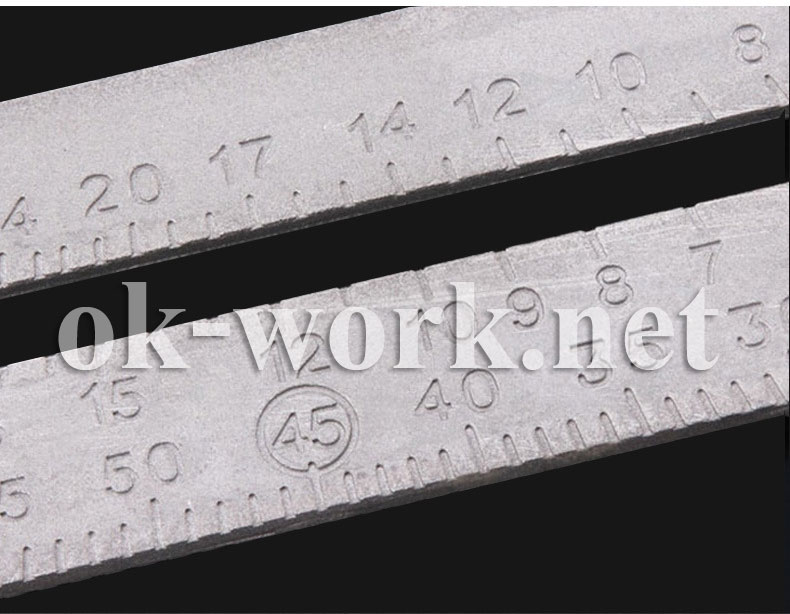 R02 ฉากสามเหลี่ยมอลูมิเนียม Speed Square 7 นิ้ว งานอลูมิเนียม CNC ได้ฉากแน่นอน