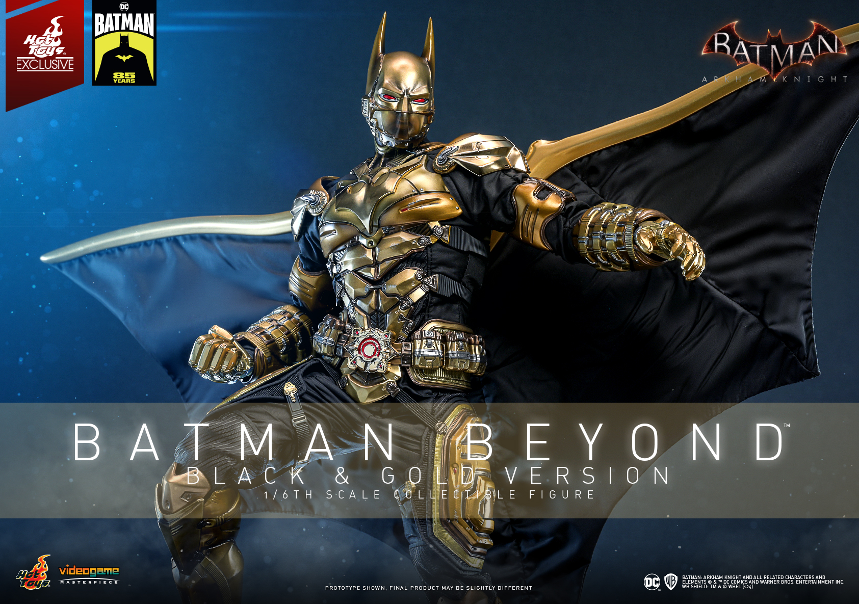 Hot Toys VGM64 Batman: Arkham Knight - Batman Beyond (Black & Gold Version) [Hot Toys Exclusive]