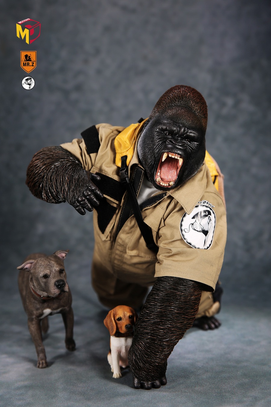 Mr.Z MRZ031-GBG001, 002 Animal Model - Gorilla Beringei Graueri (Black&White)