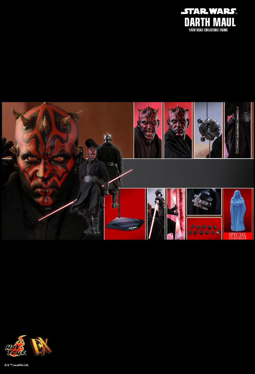 Hot Toys DX16 STAR WARS EPISODE I: THE PHANTOM MENACE - DARTH MAUL (Special Edition)
