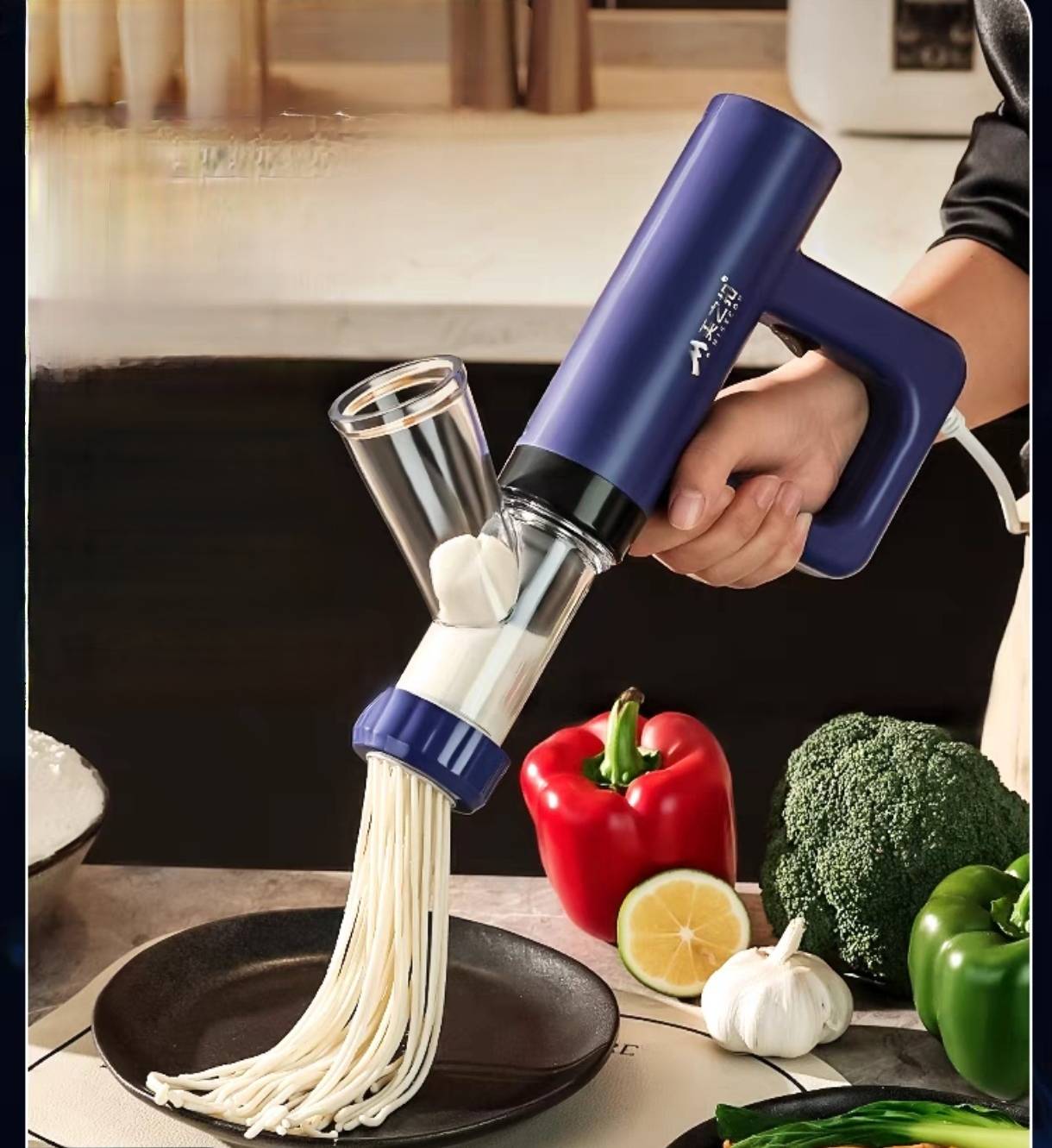 ES29 เครื่องรีดเส้นก๋วยเตี๋ยว ขนมจีน พาสต้า ไฟ 220V รุ่นงานหนักใส่แป้งได้ต่อเนื่องไม่ต้องถอด